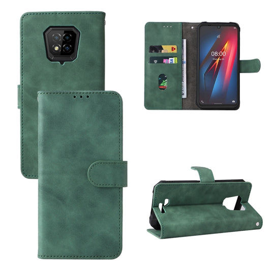 For Ulefone Armor 8 Skin Feel Magnetic Buckle Calf Texture Leather Phone Case(Green) by buy2fix