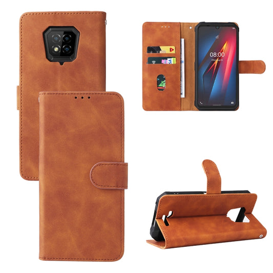 For Ulefone Armor 8 Skin Feel Magnetic Buckle Calf Texture Leather Phone Case(Brown) by buy2fix