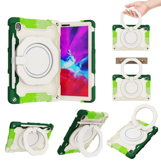 For Lenovo Tab K10 / M10 Plus Armor Contrast Color Silicone + PC Tablet Case(Colorful Green) - Lenovo by buy2fix | Online Shopping UK | buy2fix