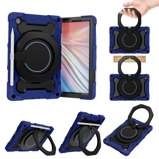 For Lenovo Tab M10 HD Gen 2 X306 Armor Contrast Color Silicone + PC Tablet Case(Navy Blue) - Lenovo by buy2fix | Online Shopping UK | buy2fix