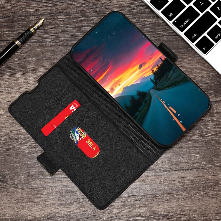 For Blackview A60 Pro Ultra-thin Voltage Side Buckle PU + TPU Leather Phone Case(Black) - More Brand by buy2fix | Online Shopping UK | buy2fix