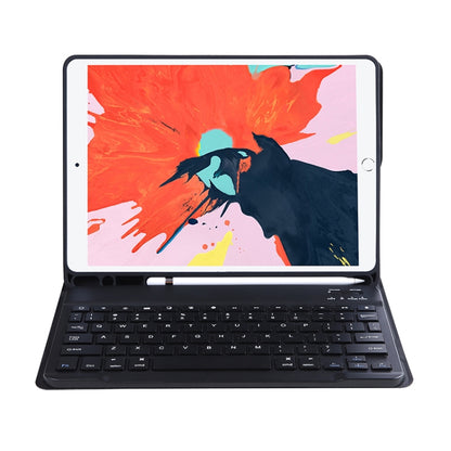C-098B Candy Color Skin Feel Texture Bluetooth Keyboard Leather Case with Pen Holder For iPad Air 11 2024 / 2025 / Air 4 10.9 2020 / Air 5 10.9 2022 (Black) - For iPad Air by buy2fix | Online Shopping UK | buy2fix