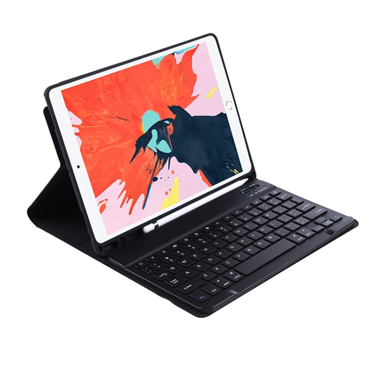 C-098B Candy Color Skin Feel Texture Bluetooth Keyboard Leather Case with Pen Holder For iPad Air 11 2024 / 2025 / Air 4 10.9 2020 / Air 5 10.9 2022 (Black) - For iPad Air by buy2fix | Online Shopping UK | buy2fix