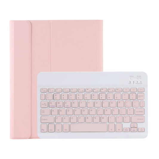 C-098B Candy Color Skin Feel Texture Bluetooth Keyboard Leather Case with Pen Holder For iPad Air 11 2024 / 2025 / Air 4 10.9 2020 / Air 5 10.9 2022 (Pink) - For iPad Air by buy2fix | Online Shopping UK | buy2fix