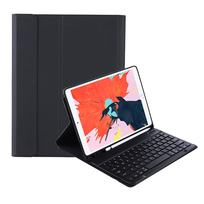 T098B Candy Color Skin Feel Texture Bluetooth Keyboard Leather Case with Pen Holder For iPad Air 11 2024 / 2025 / Air 4 10.9 2020 / Air 5 10.9 2022 (Black) - For iPad Air by buy2fix | Online Shopping UK | buy2fix