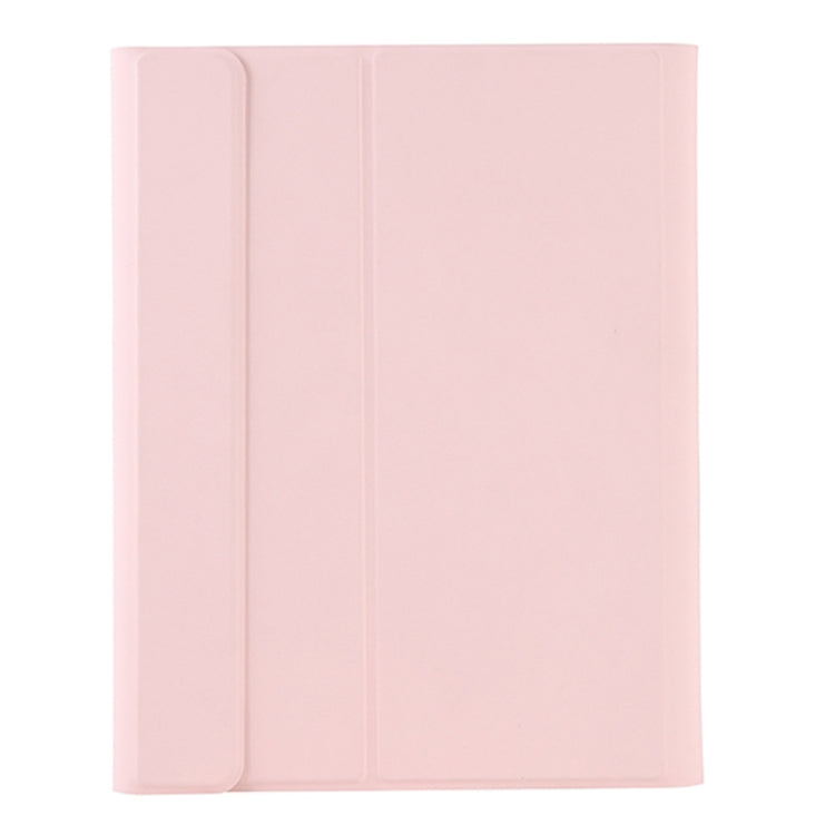 T098B Candy Color Skin Feel Texture Bluetooth Keyboard Leather Case with Pen Holder For iPad Air 11 2024 / 2025 / Air 4 10.9 2020 / Air 5 10.9 2022 (Pink) - For iPad Air by buy2fix | Online Shopping UK | buy2fix