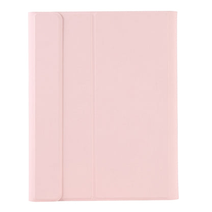 T098B Candy Color Skin Feel Texture Bluetooth Keyboard Leather Case with Pen Holder For iPad Air 11 2024 / 2025 / Air 4 10.9 2020 / Air 5 10.9 2022 (Pink) - For iPad Air by buy2fix | Online Shopping UK | buy2fix