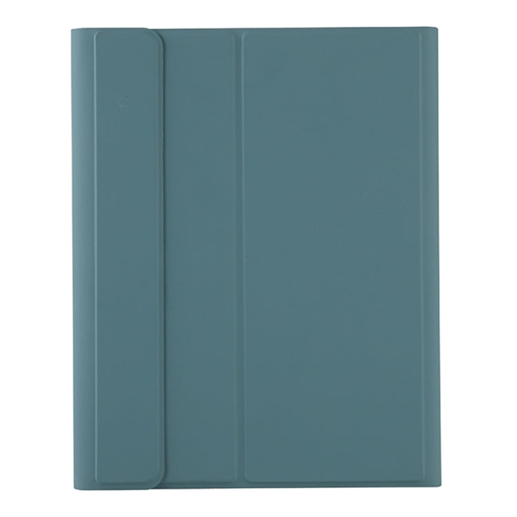 T098B Candy Color Skin Feel Texture Bluetooth Keyboard Leather Case with Pen Holder For iPad Air 11 2024 / 2025 / Air 4 10.9 2020 / Air 5 10.9 2022 (Dark Green) - For iPad Air by buy2fix | Online Shopping UK | buy2fix
