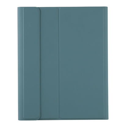 T098B Candy Color Skin Feel Texture Bluetooth Keyboard Leather Case with Pen Holder For iPad Air 11 2024 / 2025 / Air 4 10.9 2020 / Air 5 10.9 2022 (Dark Green) - For iPad Air by buy2fix | Online Shopping UK | buy2fix