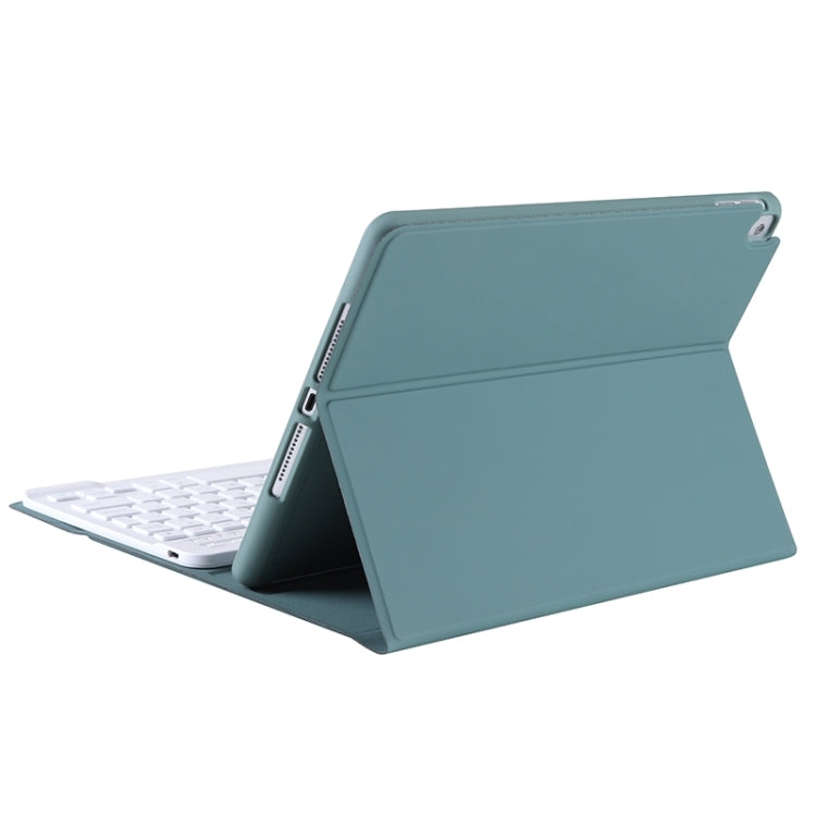 T098B Candy Color Skin Feel Texture Bluetooth Keyboard Leather Case with Pen Holder For iPad Air 11 2024 / 2025 / Air 4 10.9 2020 / Air 5 10.9 2022 (Dark Green) - For iPad Air by buy2fix | Online Shopping UK | buy2fix