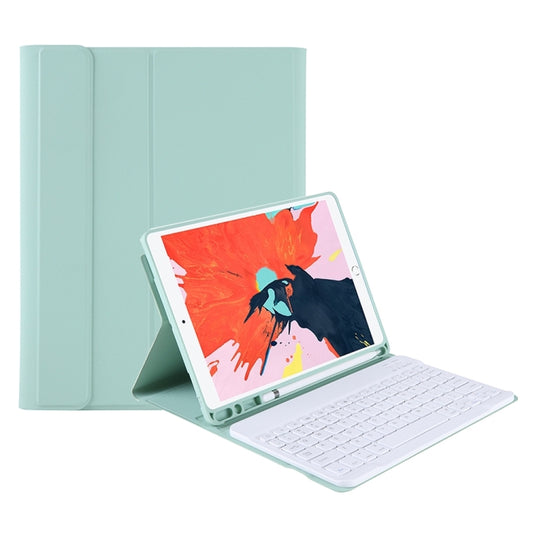 T098B Candy Color Skin Feel Texture Bluetooth Keyboard Leather Case with Pen Holder For iPad Air 11 2024 / 2025 / Air 4 10.9 2020 / Air 5 10.9 2022 (Light Green) - For iPad Air by buy2fix | Online Shopping UK | buy2fix