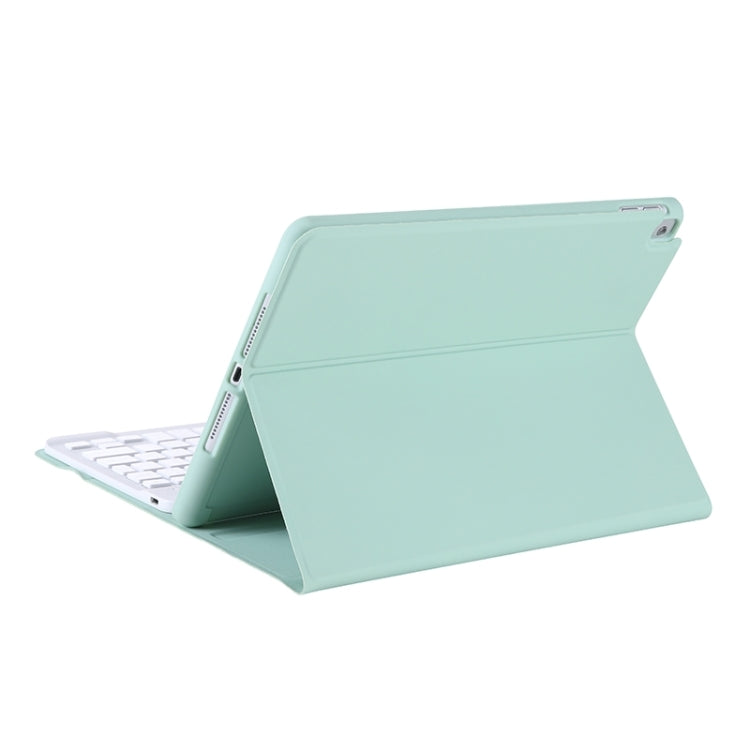 T098B Candy Color Skin Feel Texture Bluetooth Keyboard Leather Case with Pen Holder For iPad Air 11 2024 / 2025 / Air 4 10.9 2020 / Air 5 10.9 2022 (Light Green) - For iPad Air by buy2fix | Online Shopping UK | buy2fix