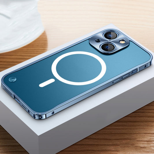 For iPhone 13 MagSafe Magnetic Frosted Case(Blue) - iPhone 13 Cases by buy2fix | Online Shopping UK | buy2fix