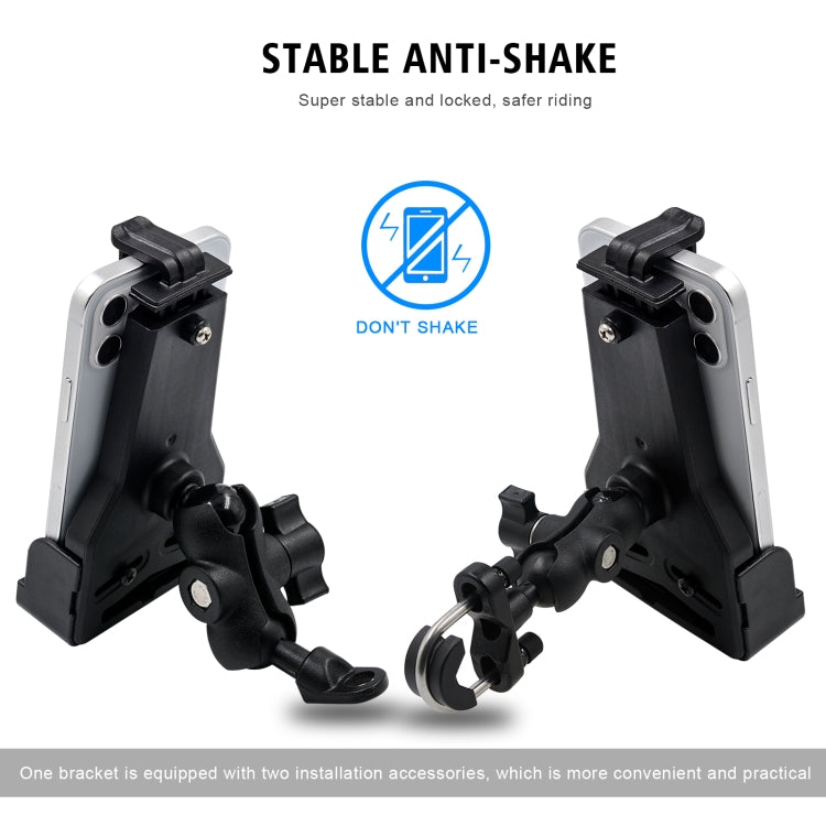WUPP CS-1287A1 Motorcycle Bike Triangle Fixed Mobile Phone Holder(Black) - Holder by WUPP | Online Shopping UK | buy2fix