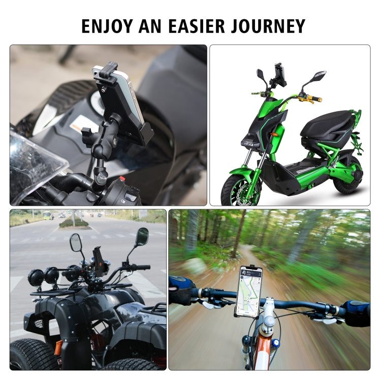 WUPP CS-1287A1 Motorcycle Bike Triangle Fixed Mobile Phone Holder(Black) - Holder by WUPP | Online Shopping UK | buy2fix