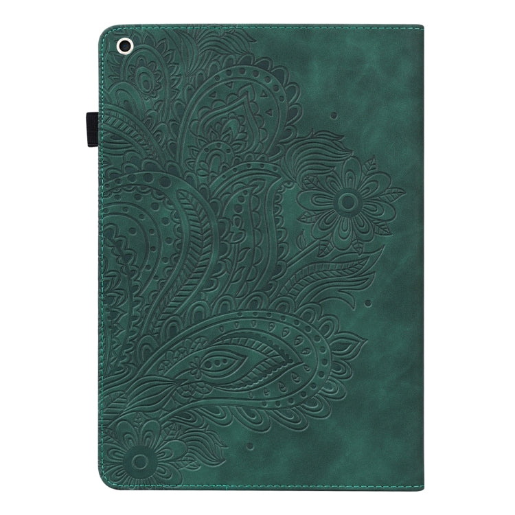 Peacock Embossed Pattern TPU + PU Leather Smart Tablet Case with Sleep / Wake-up For iPad 10.2 2019 / Pro 10.5 inch(Green) - iPad Pro 10.5 inch Cases by buy2fix | Online Shopping UK | buy2fix