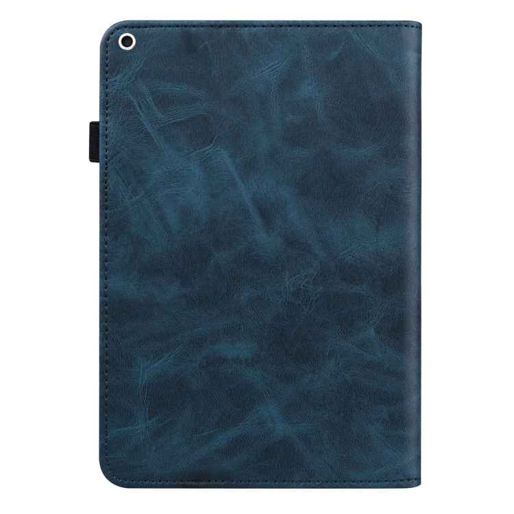 Solid Color Embossed Striped Smart Leather Case For iPad 10.2 2019 / Pro 10.5 inch(Blue) - iPad Pro 10.5 inch Cases by buy2fix | Online Shopping UK | buy2fix