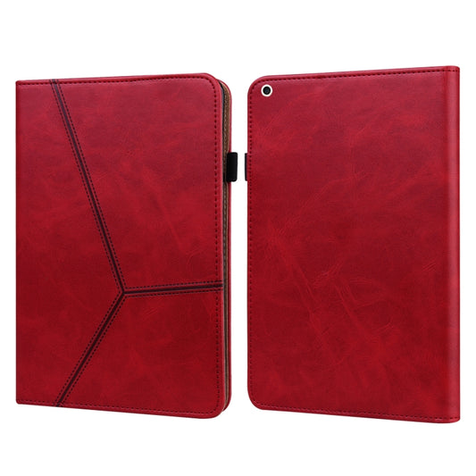 Solid Color Embossed Striped Smart Leather Case For iPad 10.2 2019 / Pro 10.5 inch(Red) - iPad Pro 10.5 inch Cases by buy2fix | Online Shopping UK | buy2fix