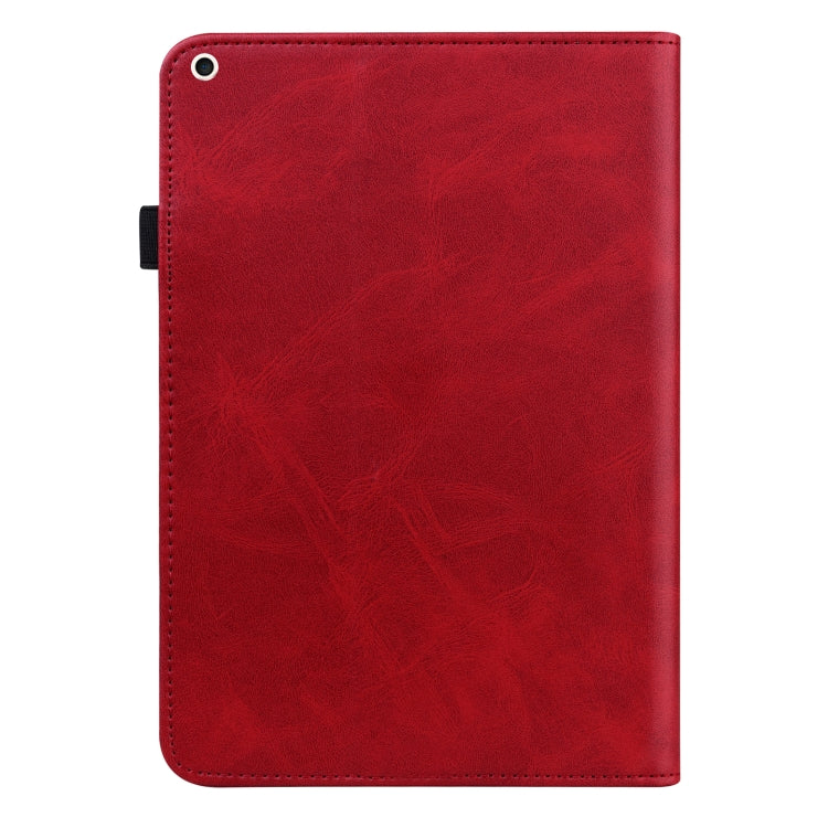Solid Color Embossed Striped Smart Leather Case For iPad 10.2 2019 / Pro 10.5 inch(Red) - iPad Pro 10.5 inch Cases by buy2fix | Online Shopping UK | buy2fix