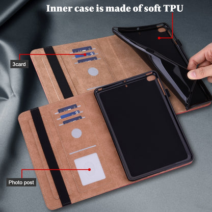 Solid Color Embossed Striped Smart Leather Case For iPad 10.2 2019 / Pro 10.5 inch(Red) - iPad Pro 10.5 inch Cases by buy2fix | Online Shopping UK | buy2fix