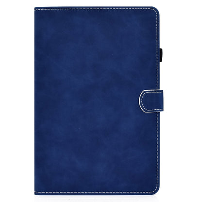 For Samsung Galaxy Tab S8 / S7 Cowhide Texture Smart Leather Tablet Case(Blue) by buy2fix