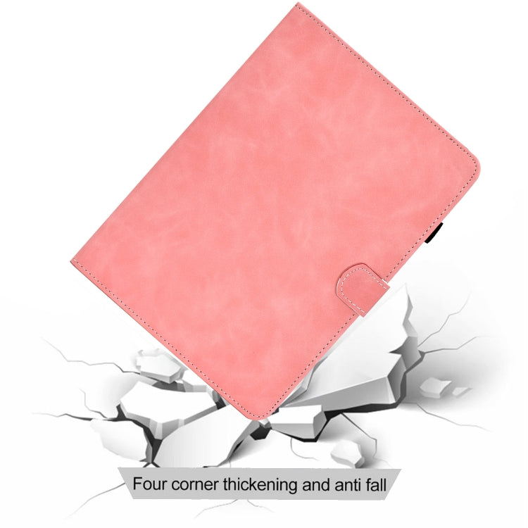 For Samsung Galaxy Tab S8 / S7 Cowhide Texture Smart Leather Tablet Case(Rose Gold) by buy2fix