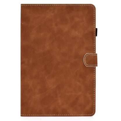 For Samsung Galaxy Tab S8 / S7 Cowhide Texture Smart Leather Tablet Case(Brown) by buy2fix