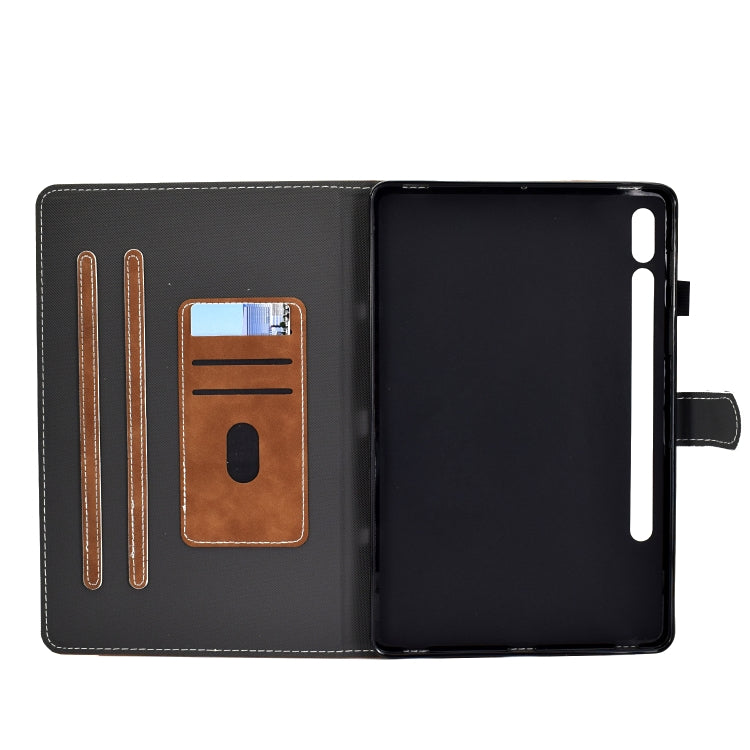 For Samsung Galaxy Tab S8 / S7 Cowhide Texture Smart Leather Tablet Case(Brown) by buy2fix