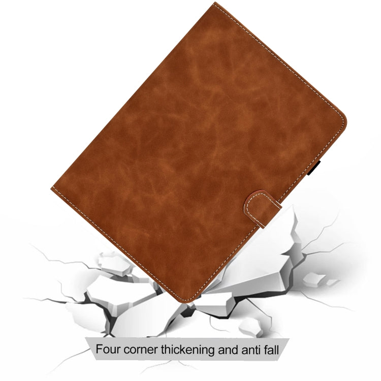 For Samsung Galaxy Tab S8 / S7 Cowhide Texture Smart Leather Tablet Case(Brown) by buy2fix