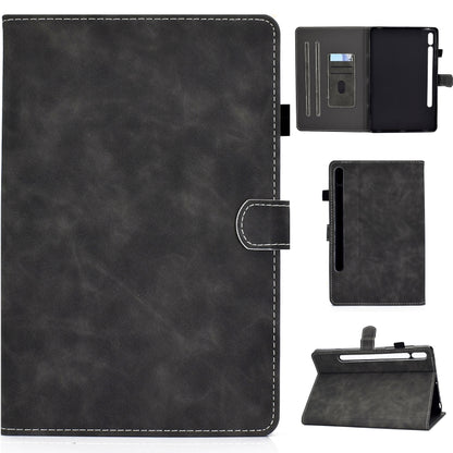 For Samsung Galaxy Tab S8 / S7 Cowhide Texture Smart Leather Tablet Case(Grey) by buy2fix