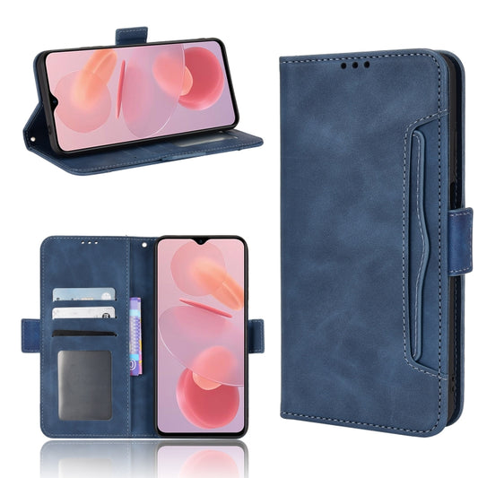 For Ulefone Note 12P Skin Feel Calf Pattern Leather Phone Case(Blue) by buy2fix