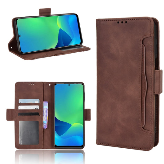 For Ulefone Note 13P Skin Feel Calf Pattern Leather Phone Case(Brown) by buy2fix