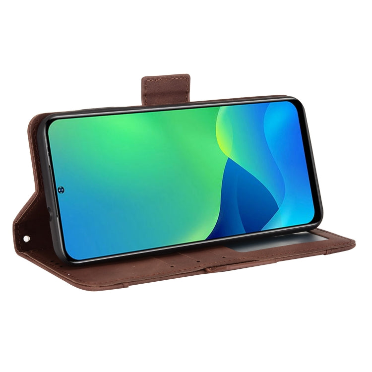 For Ulefone Note 13P Skin Feel Calf Pattern Leather Phone Case(Brown) by buy2fix