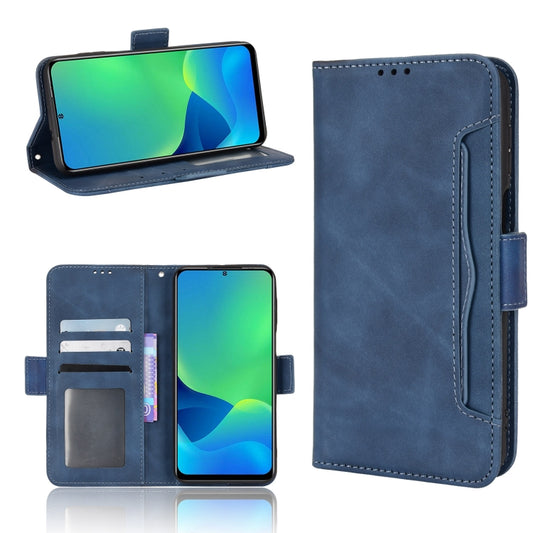 For Ulefone Note 13P Skin Feel Calf Pattern Leather Phone Case(Blue) by buy2fix