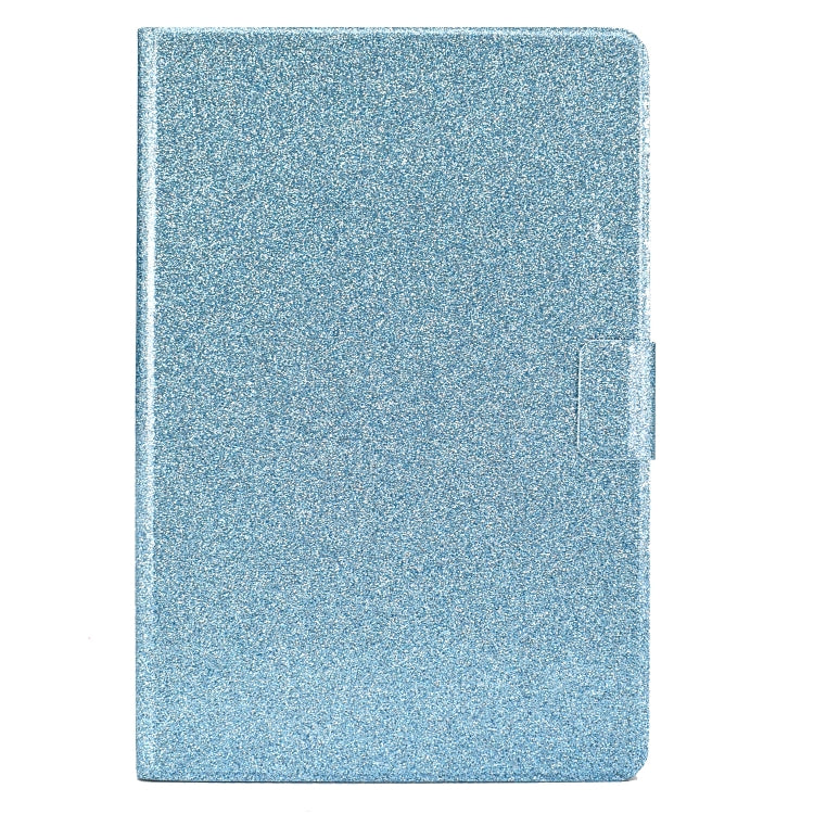 For Samsung Galaxy Tab S8 / S7 Varnish Glitter Powder Smart Leather Tablet Case(Blue) by buy2fix