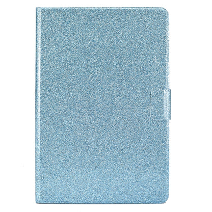 For Samsung Galaxy Tab S8 / S7 Varnish Glitter Powder Smart Leather Tablet Case(Blue) by buy2fix