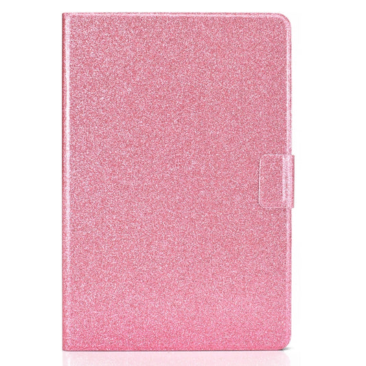 For Samsung Galaxy Tab S8 / S7 Varnish Glitter Powder Smart Leather Tablet Case(Pink) by buy2fix