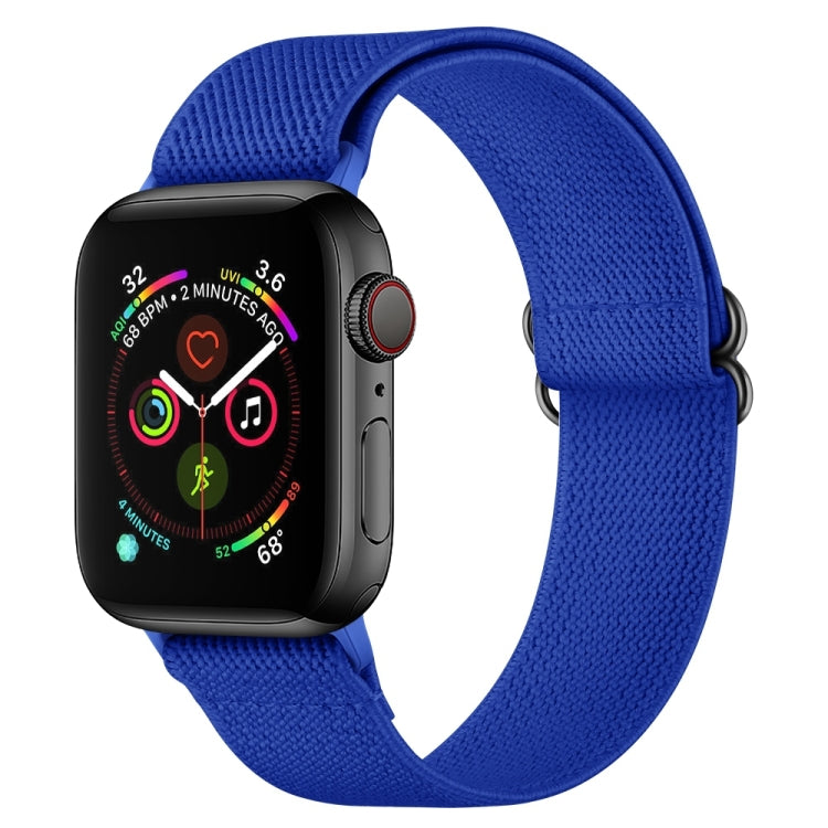 Polyester Nylon Watch Band For Apple Watch Ultra 49mm&Watch Ultra 2 49mm / Series 9&8&7 45mm / SE 3&SE 2&6&SE&5&4 44mm / 3&2&1 42mm(Royal Blue) by buy2fix