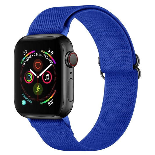 Polyester Nylon Watch Band For Apple Watch Ultra 49mm&Watch Ultra 2 49mm / Series 9&8&7 45mm / SE 3&SE 2&6&SE&5&4 44mm / 3&2&1 42mm(Royal Blue) by buy2fix