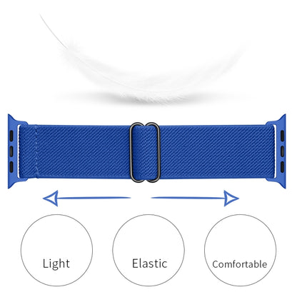 Polyester Nylon Watch Band For Apple Watch Ultra 49mm&Watch Ultra 2 49mm / Series 9&8&7 45mm / SE 3&SE 2&6&SE&5&4 44mm / 3&2&1 42mm(Royal Blue) by buy2fix