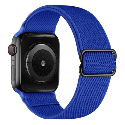 Polyester Nylon Watch Band For Apple Watch Ultra 49mm&Watch Ultra 2 49mm / Series 9&8&7 45mm / SE 3&SE 2&6&SE&5&4 44mm / 3&2&1 42mm(Royal Blue) by buy2fix