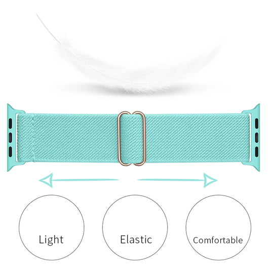 Polyester Nylon Watch Band For Apple Watch Ultra 49mm&Watch Ultra 2 49mm / Series 9&8&7 45mm / SE 3&SE 2&6&SE&5&4 44mm / 3&2&1 42mm(Emerald Green) by buy2fix
