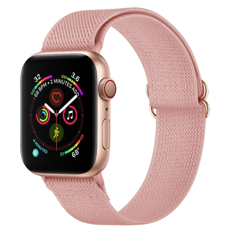 Polyester Nylon Watch Band For Apple Watch Ultra 49mm&Watch Ultra 2 49mm / Series 9&8&7 45mm / SE 3&SE 2&6&SE&5&4 44mm / 3&2&1 42mm(Incarnadine Pink) by buy2fix
