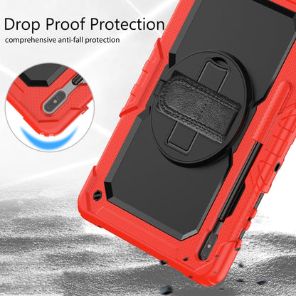 For Samsung Galaxy Tab S8+ 12.4 inch SM-X800 Silicone + PC Tablet Case(Red+Black) by buy2fix