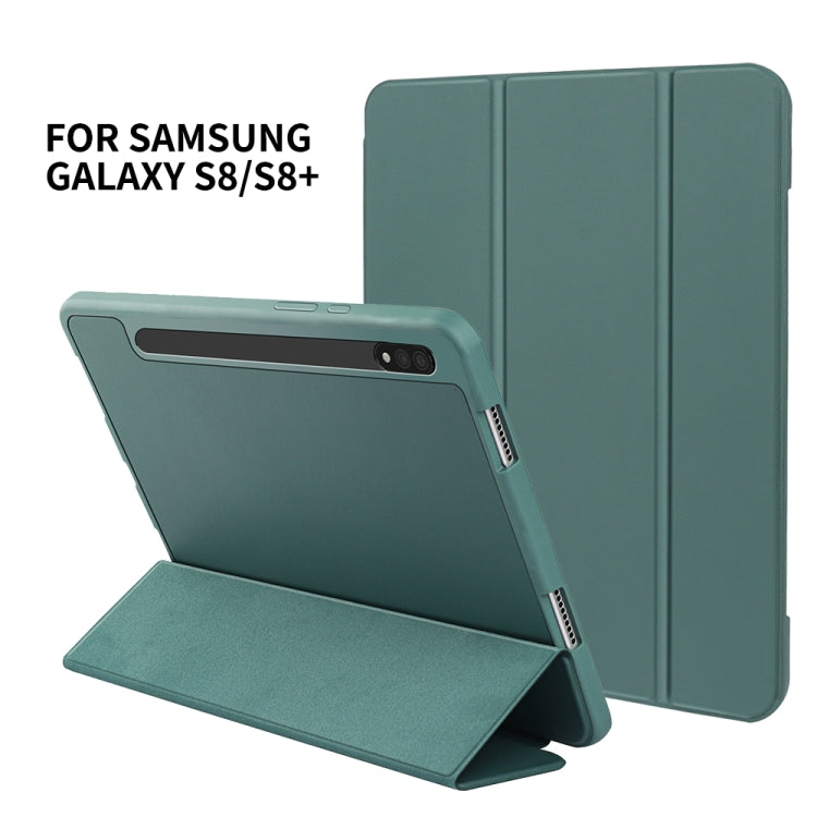 For Samsung Galaxy Tab S8 Ultra / X900 3-folding Honeycomb TPU Smart Leather Tablet Case(Pink) - Other Galaxy Tab PC by buy2fix | Online Shopping UK | buy2fix