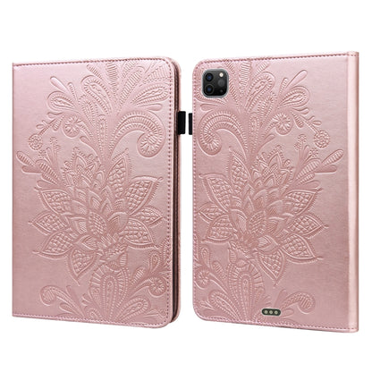 For iPad Pro 11 2022 / 2021 / Air 2020 10.9 Lace Flower Embossing Pattern Leather Tablet Case (Gold) - iPad Pro 11 (2022/2021) Cases by buy2fix | Online Shopping UK | buy2fix