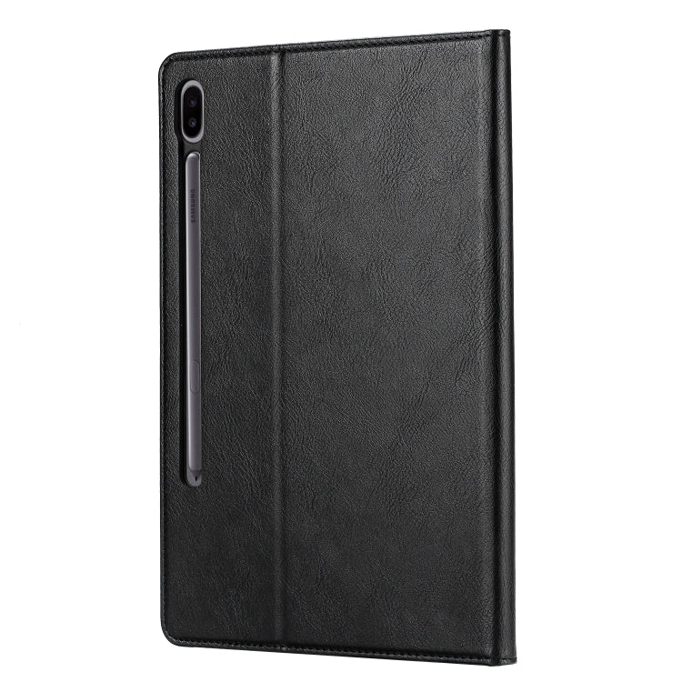 For Samsung Galaxy Tab S8+ X800 Knead Skin Texture Flip Tablet Leather Case(Black) by buy2fix