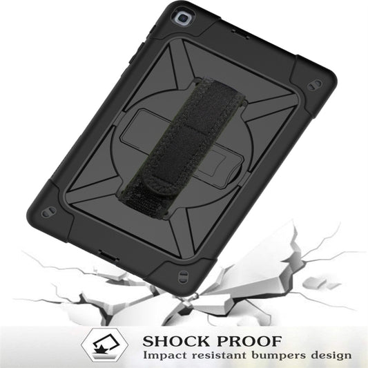 For Galaxy Tab A 8.0 (2019) T290 Contrast Color Silicone + PC Combination Case with Holder(Black) - Tab A 8.0 & S Pen (2019) P200/P205 by buy2fix | Online Shopping UK | buy2fix