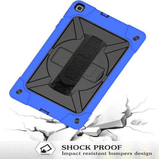 For Galaxy Tab A 8.0 (2019) T290 Contrast Color Silicone + PC Combination Case with Holder(Dark Blue + Black) - Tab A 8.0 & S Pen (2019) P200/P205 by buy2fix | Online Shopping UK | buy2fix