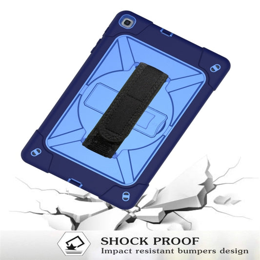 For Galaxy Tab A 8.0 (2019) T290 Contrast Color Silicone + PC Combination Case with Holder(Navy Blue + Blue) - Tab A 8.0 & S Pen (2019) P200/P205 by buy2fix | Online Shopping UK | buy2fix